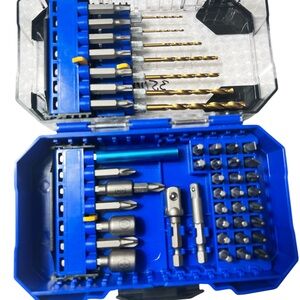 Blue Drill Bit and Driver Bit Set Kobalt  50-piece